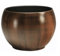 Keramik Blumentopf Bali in Holzdekor Durchmesser 20 cm/Höhe 15.5 cm