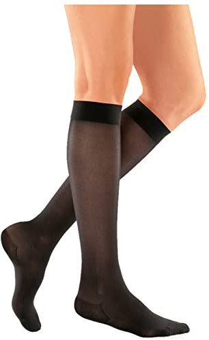 medi MJ-1 Metropole Kompressions-Kniestrümpfe | Größe L | Farbe: Jet Black | L2 Lang | Damen