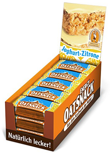 Davina Energy OatSnack, Müsli Riegel von Hand gemacht, Joghurt-Zitrone, 30 x 65 g, 1er Pack (1 x 1.95 kg)