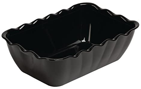 Olympia Kristallon Saladier Moyen Noir SAN - 2Ltr 260x175x85mm