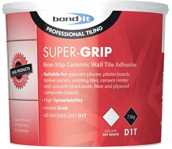 Bond It Super-Grip Tile Adhesive Trade Pack 16kg Off White