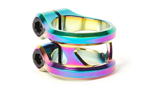 Ethic DTC Sylphe Alu Light Double Stunt-Scooter Clamp 34,9 overzize/Rainbow