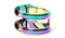 Ethic DTC Sylphe Alu Light Double Stunt-Scooter Clamp 34,9 overzize/Rainbow