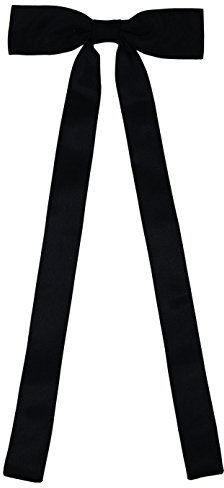 SYAYA Damen-Fliege Mit Langem Band für Uniform oder Cosplay, T-Shirt-Zubehör, für Abschlussfeier, WT-01, Schwarz, Einheitsgröße