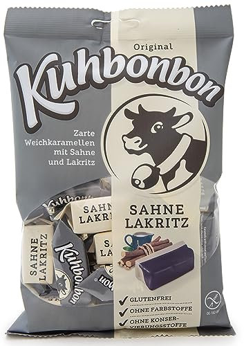 Kuhbonbon Crème Réglisse Bonbons au Caramel 200 g