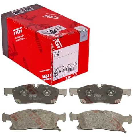 TRW GDB4604 Brake Pad Set of 4 Compatible for Jeep Grand Cherokee IV (WK, WK2) 2010 - Front Axle and Other Vehicles