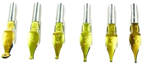 Speedball B Series Pen Nib Set, Set of 6 Broad Edge Nibs, Triple-Reservoir Design, Calligraphy Ink Pen, Handwriting, Lettering, Fountain, Crow, For Artist Caligraphy Set, Silver