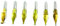 Speedball B Series Pen Nib Set, Set of 6 Broad Edge Nibs, Triple-Reservoir Design, Calligraphy Ink Pen, Handwriting, Lettering, Fountain, Crow, For Artist Caligraphy Set, Silver
