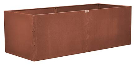 prima terra Hochbeet-Bausatz Edelrost Unique Maße 236x98cm Höhe 78cm
