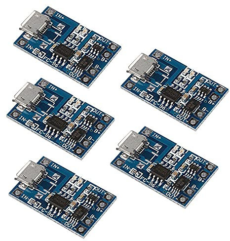 Aihasd 5 stücke Mini USB 5V 1A Lithium Battery Charger for 18650 Battery