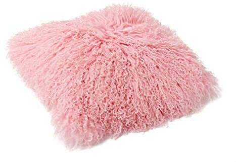 Reissner Lammfelle Tibet Lammfell Kissenbezug langflorig 30x30cm JAY101 Farbe rosé/rosa