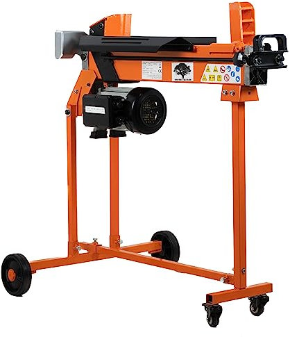 Forest Master Holzspalter 7 Tonnen Brennholzspalter (inkl. Doppelklinge, Tisch und Rücklaufsperre) kontinuierlich variabel bis zu 50 cm im Durchmesser CE-Zertifiziert