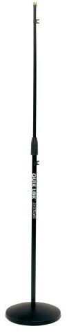 Quik Lok A399BK - Asta microfono dritta con base salva spazio pesante in ghisa, Nero