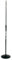 Quik Lok A399BK - Asta microfono dritta con base salva spazio pesante in ghisa, Nero
