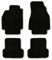 Bär-AfC Auto Fußmatten Basic passend für Renault Megane 2 Typ M 2002-2009, Autoteppiche Nadelvlies Schwarz, Rand Kettelung Schwarz, Set 4-teilig, RE03244