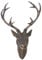 LINDER EXCLUSIV Hirschgeweih Hirschkopf Geweih 10-Ender in Bronze-Optik 15 x 30 cm, Figur Skulptur Deko