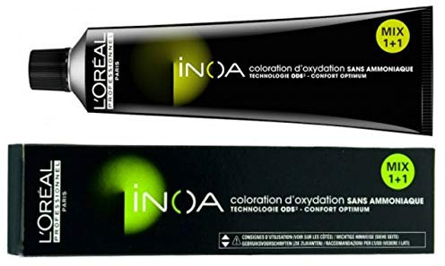 L´Oréal Inoa 5,62 Marrón Claro Rojo, Teñido Permanente, Sin Amoníaco, Sin Olor, 60 ml