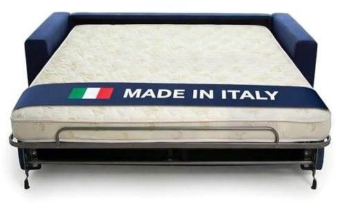 DOLCI SOGNI Materasso per Divano Letto Matrimoniale 140x190, Materasso Waterfoam Ortopedico Antibatterico H14 cm, 100% Made in Italy, Adatto anche come Materasso 140x190 per Letto
