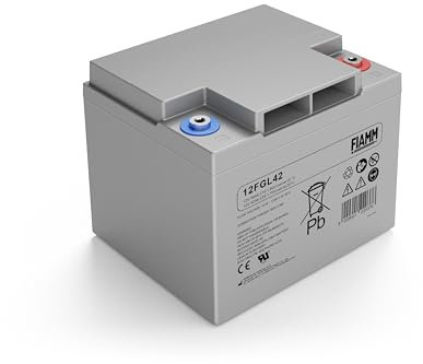 Fiamm 12FGL42 Batterie étanche au plomb 12 V 42 Ah Longue durée
