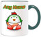 Yoshi-Tasse mit Pinguin-Videospiel-Charakter-Kostüm-Design, Farbe, Name, Nachricht, einzigartig, lustig, Neuheit, Superheld, Computer, RPG, Controller, Jumpman, Luigi, Mario, Dinosaurier, Drache
