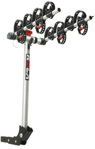 Rola 59401 TX Anhängerkupplung, 4-Fahrradträger mit Neigung und Sicherheit