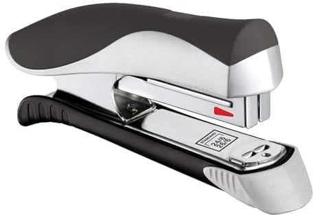 Maped 352510 Ergologic Half Strip Stapler, Grey/Blue/Red