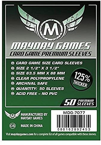 Mayday Premium 50 Card Sleeves 63.5mm x 88mm