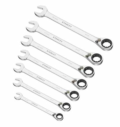 Stanley 1-17-375 - Juego 7 Llaves combinadas con carraca