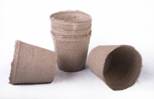 50 neue Runde Jiffy Torf Töpfe Größe 4,5 x 4 ~ Töpfe sind 11,4 cm rund oben, und 10,2 cm Tief.