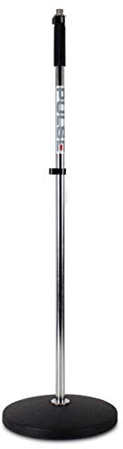 Pulse Silver Retro Round Base Microphone Stand