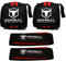 Handgelenkbandagen + Zughilfen (je 1 Paar) von Fitgriff - [Wrist Wraps + Lifting Straps] für Fitness, Kraftsport, Bodybuilding, Krafttraining und Crossfit Training - für Damen und Herren