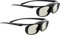 2X Hi-SHOCK RF Pro Black Heaven | aktive 3D Brille für EPSON, JVC & Sony RF 3D Beamer | kompatibel mit TDGBT500A [120 Hz | RF | akku| 32g ]