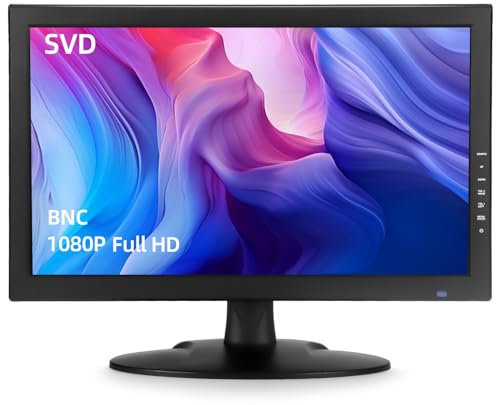 SVD Monitor di sicurezza professionale ultrasottile da 18,5 pollici, schermo LCD a colori con VGA, BNC, HDMI, ingressi video USB, altoparlanti integrati per CCTV DVR sistema di sicurezza di