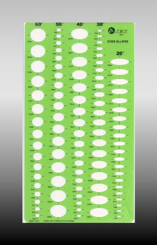 Jakar, green,JAK 4677 Template Even Ellipse