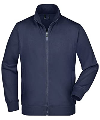 James & Nicholson Sweatjacke - Klassische Sweatjacke mit Stehkragen für Damen und Herren