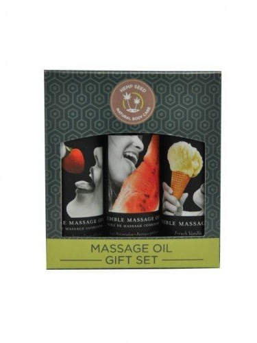 Earthly Body Edible Massage Oil Gift Set Box