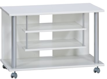 Maja 18988835 TV and Video Trolley 800 x 545 x 400 mm White Lacquer Finish