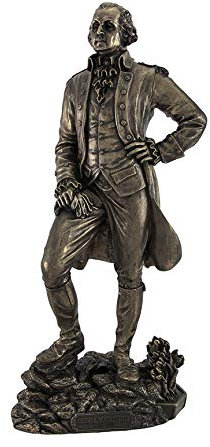 Statue Präsident George Washington, stehend, bronzefarben