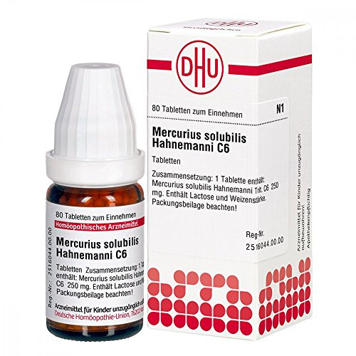 DHU Mercurius solubilis Hahnemanni C6 Tabletten, 80 St. Tabletten