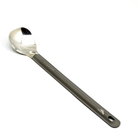 TOAKS Titanium Long Handle Spoon with Polished Bowl by TOAKS