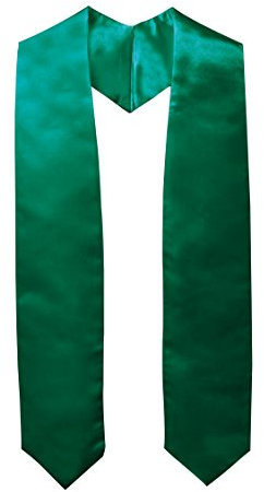 GraduationMall Abschluss Stola für akademische Kirche Priester Chor Stola Stahl 152cm Unisex Erwachsene Smaragd