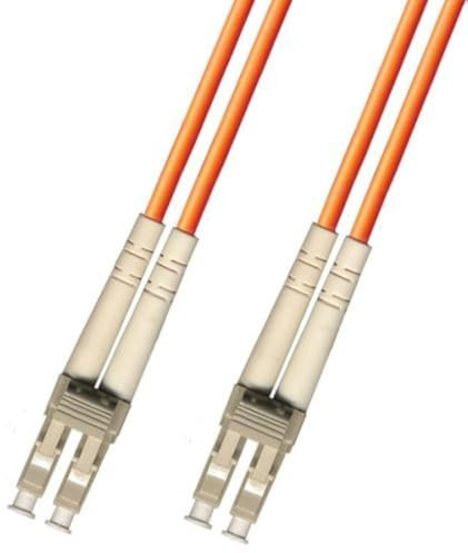 Cavo a fibre ottiche duplex multimodale da 100 metri (50/125) - LC a LC - Arancione