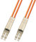 Cavo a fibre ottiche duplex multimodale da 100 metri (50/125) - LC a LC - Arancione