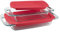 Pyrex Easy Grab Glass Bakeware Set with Red Lids (4-Piece)