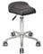 Staboos Rollhocker bis 160 kg - Sattelsitz ergonomisch geformter Praxishocker mit Rollen - Drehhocker höhenverstellbar (55 cm bis 75 cm) Breitsitz
