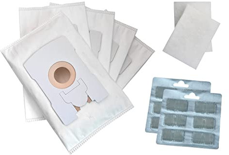 FSProdukte SET geeignet für Vorwerk Kobold VT 265 270 300 VT265 VT270 VT300 aus Vlies mit HEPA-Filter-Ersatzschicht 20 Beutel 4 Filter 24 Duftblocks