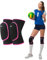 EULANT Elastico Ginocchiere Pallavolo Donna,Morbido Ginocchiere Danza,Protezione del Ginocchio Sport per Bambini & Junior & Adulti per Bici mtb Calcio Basket Scooter Ginnastica Ritmica Gattonare