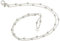 Chaîne de cheville pois avec boules à 2 rangées – Diamètre 1,3 mm – Argent 925 Longueur au choix de 23 à 30 cm, 23 centimeters, Argent sterling