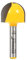 Yonico 19104q 7/8-Inch Diameter Core Box Router Bit 1/4-Inch Shank