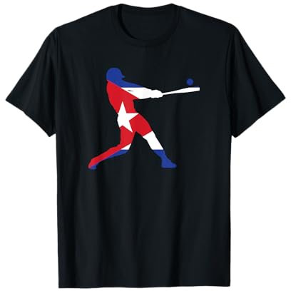 Cuba Flag Baseball T-Shirt